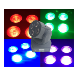Світлодіодна голова BIG MINI MI 4 * 10W (4in1), image 