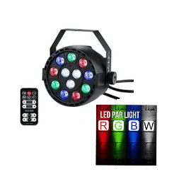 Светодиодный прожектор BIG BATTERY PAR 12*3WRGBW-REMOTE, фото 