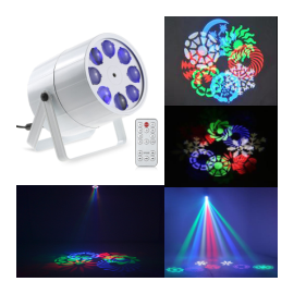 Світлодіодний прилад BIG GOBO FLOWER 8 LED, image 