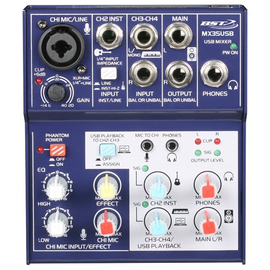 Компактний мікшер для запису BST MX35USB, image 