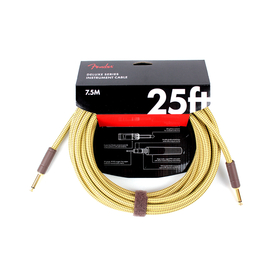 Кабель инструментальный FENDER CABLE DELUXE SERIES 25' TWEED, фото 