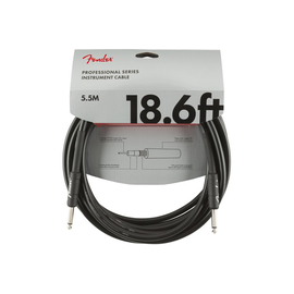Кабель инструментальный FENDER CABLE PROFESSIONAL SERIES 18.6' BLACK, фото 