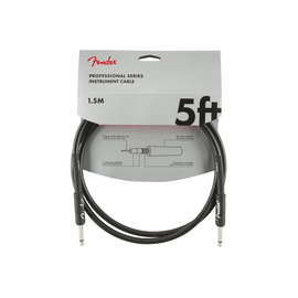 Кабель инструментальный FENDER CABLE PROFESSIONAL SERIES 5' BLACK, фото 