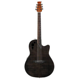 Гітара електроакустична Ovation Applause AE44IIP-TBKF Mid Cutaway Trans BK Flame OV513328, image 