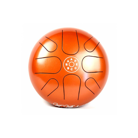 Глюкофон PALM PERCUSSION METAL TONGUE DRUM 8 LEAFS SPOT ORANGE, image 