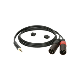 Кабель коммутационный KLOTZ AY9 Y-CABLE STEREO MINI JACK - 2xXLR MALE BLACK 1 M, фото 