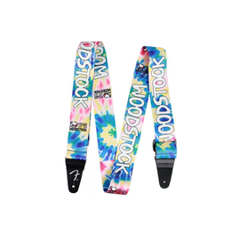 Ремень гитарный FENDER WOODSTOCK STRAP BLACK, TIE-DYE