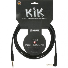 Кабель инструментальный KLOTZ KIK INSTRUMENT CABLE ANGLED BLACK 4.5 M, фото 
