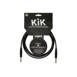 Кабель инструментальный KLOTZ KIK INSTRUMENT CABLE BLACK 3 M GOLD, фото 