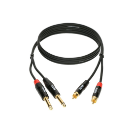 Кабель коммутационный KLOTZ KT-CJ150 MINILINK PRO TWIN CABLE BLACK 1.5 M, фото 