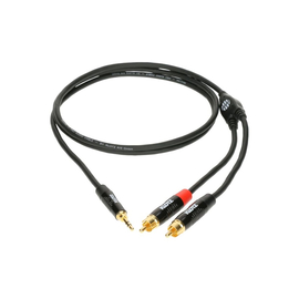 Кабель коммутационный KLOTZ KY7-150 MINILINK PRO Y-CABLE BLACK 1.5 M, фото 