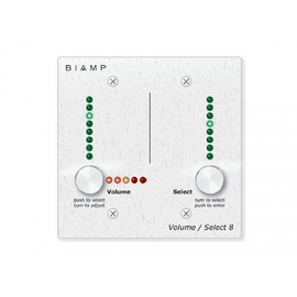 Алюминиевая панель регулирования громкости BIAMP VOLUME-SELECT-8, фото 