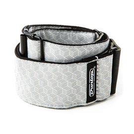 Гитарный ремень DUNLOP D6712 Jacquard Cube Hatch Light Grey Strap