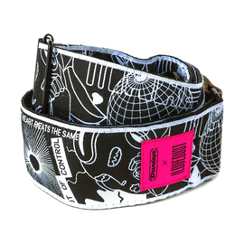 Гитарный ремень DUNLOP ILD11 Ilovedust Robot Heart Strap
