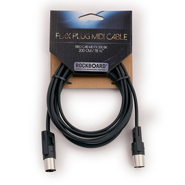 MIDI кабель ROCKBOARD RBO CAB MD FX 200 BK RockBoard FlaX Plug MIDI Cable, 200 cm