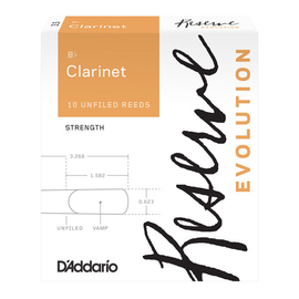 Трости для кларнета D'ADDARIO Reserve Evolution Bb Clarinet #2.5 - 10 Pack (DCE1025)