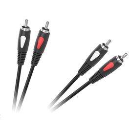 Готовый кабель 2RCA - 2RCA 0,5 м Cabletech Eco-Line KPO4001-0.5