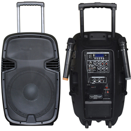 Автономная акустическая система BIG JB12RECHARGE350+MP3/Bluetooth+20V INVERTER+2pcs VHF mic