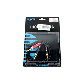 Коммутационный кабель KLOTZ AY5 Y-CABLE STEREO MINI JACK - 2xJACK MONO BLACK 1 M