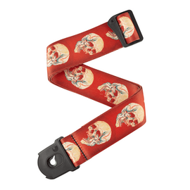 Гитарный ремень D'ADDARIO 50ALP08 ALCHEMY PLANET LOCK GUITAR STRAP - Live Life Skull