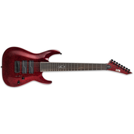 Восьмиструнная электрогитара LTD SC-608 BARITONE (Red Sparkle)