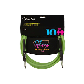 Инструментальный кабель FENDER CABLE PROFESSIONAL SERIES 10' GLOW IN DARK GREEN