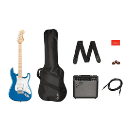 Гитарный набор SQUIER by FENDER AFFINITY SERIES STRAT PACK HSS LAKE PLACID BLUE
