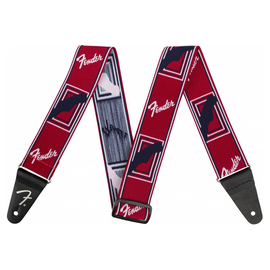 Гитарный ремень FENDER 2" WEIGHLESS MONOGRAMMED STRAP RED/WHITE/BLUE