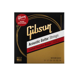Струни для акустичних гітар GIBSON SAG-CPB13 COATED PHOSPHOR BRONZE ACOUSTIC GUITAR STRINGS 13-56 MEDIUM