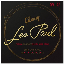 Струни для електрогітар GIBSON SEG-LES LES PAUL PREMIUM ELECTRIC GUITAR STRINGS 9-42 ULTRA-LIGHT