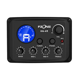 Активний попередній підсилювач для акустичної гітари FZONE EQ-4R 4-BAND EQ ACOUSTIC PREAMP w/USB