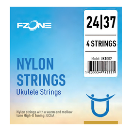 Струни для укулеле сопрано FZONE UK1002 Ukulele Soprano (24-37)