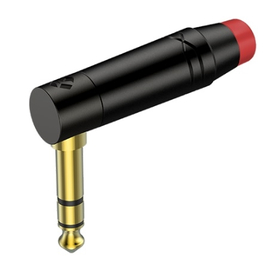 Роз'єм Roxtone RJ3RPP-RD-BG Jack 6.3mm (stereo) кутовий