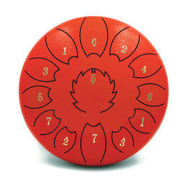 Глюкофон FZONE STD10I13N Red STEEL TONGUE DRUM