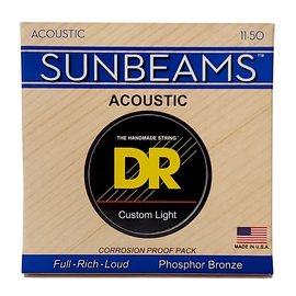 Струны для акустической гитары DR STRINGS SUNBEAM ACOUSTIC PHOSPHOR BRONZE - CUSTOM LIGHT (11-50) RCA-11