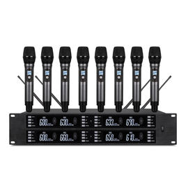 Бездротова мікрофонна система Emiter-S TA-U806 з ручними мікрофонами