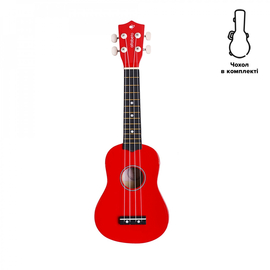 Укулеле Alfabeto USL21 (Red) + чехол