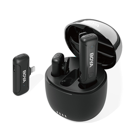 Радіосистема для iPhone (Lightning), 2 мікрофони + 1 приймач Boya BY-WM3T-D2 charging case