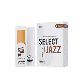 Тростини для альт-саксофону D'ADDARIO ORGANIC SELECT JAZZ - ALTO SAX UNFILED 2M - 10 PACK (ORRS10ASX2M)