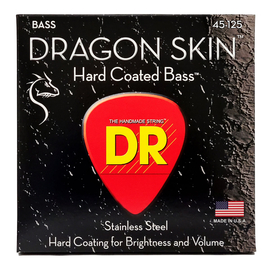 Струны для 5-струнной бас-гитары DR STRINGS DRAGON SKIN BASS 5-STRING - MEDIUM (45-125) DSB5-45