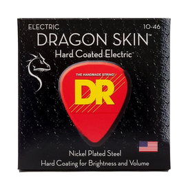 Струни для електрогітари DR STRINGS DRAGON SKIN ELECTRIC - MEDIUM (10-46) DSE-10