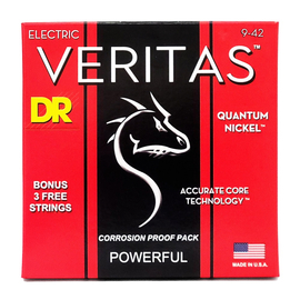 Струны для электрогитары DR STRINGS VERITAS COATED CORE ELECTRIC GUITAR STRINGS - LIGHT (9-42) VTE-9