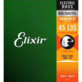 Струни для бас-гітари Elixir 14207 5S LM