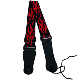 Ремень для гитары Alfabeto GPS-FLAME