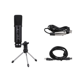 Конденсаторный микрофон Emiter-S USB-8 черного цвета