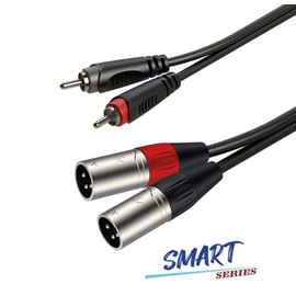 Готовый аудиокабель Roxtone SACC190L2, 2х1x0.14 кв. мм, вн. диаметр 4x8 мм, 2 м