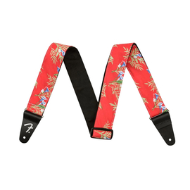 Ремінь гітарний FENDER STRAP 2" HAWAIIAN STRAPS RED FLORAL