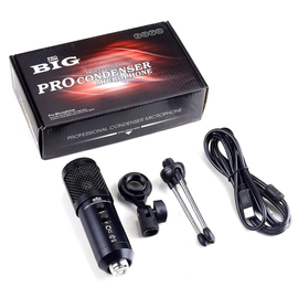Набор для стриминга (микрофон + аксессуары) BIG USB CONDENSER BLACK