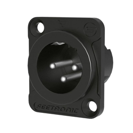 Разъём XLR, 3-контактный "папа", гнездо Seetronic MJ3F2C-B