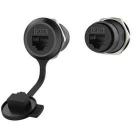 Проходной RJ45 адаптер Roxtone RAD24-C6-B для CAT6